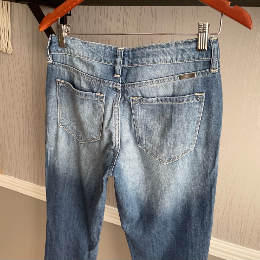 Kancan Mid Rise Boyfriend Fit Denim Jeans KC8281M - Picture 9 of 12
